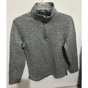 Beverly Hills Polo Club Gray Quarter Zip Pullover‎ Long Sleeve, Size Medium